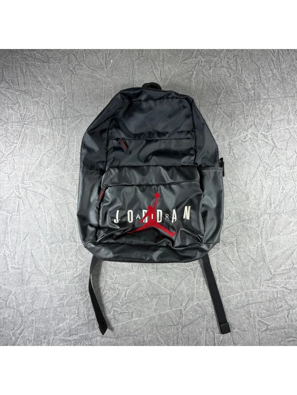 Jordan Men's Black Backpack with Red Logo